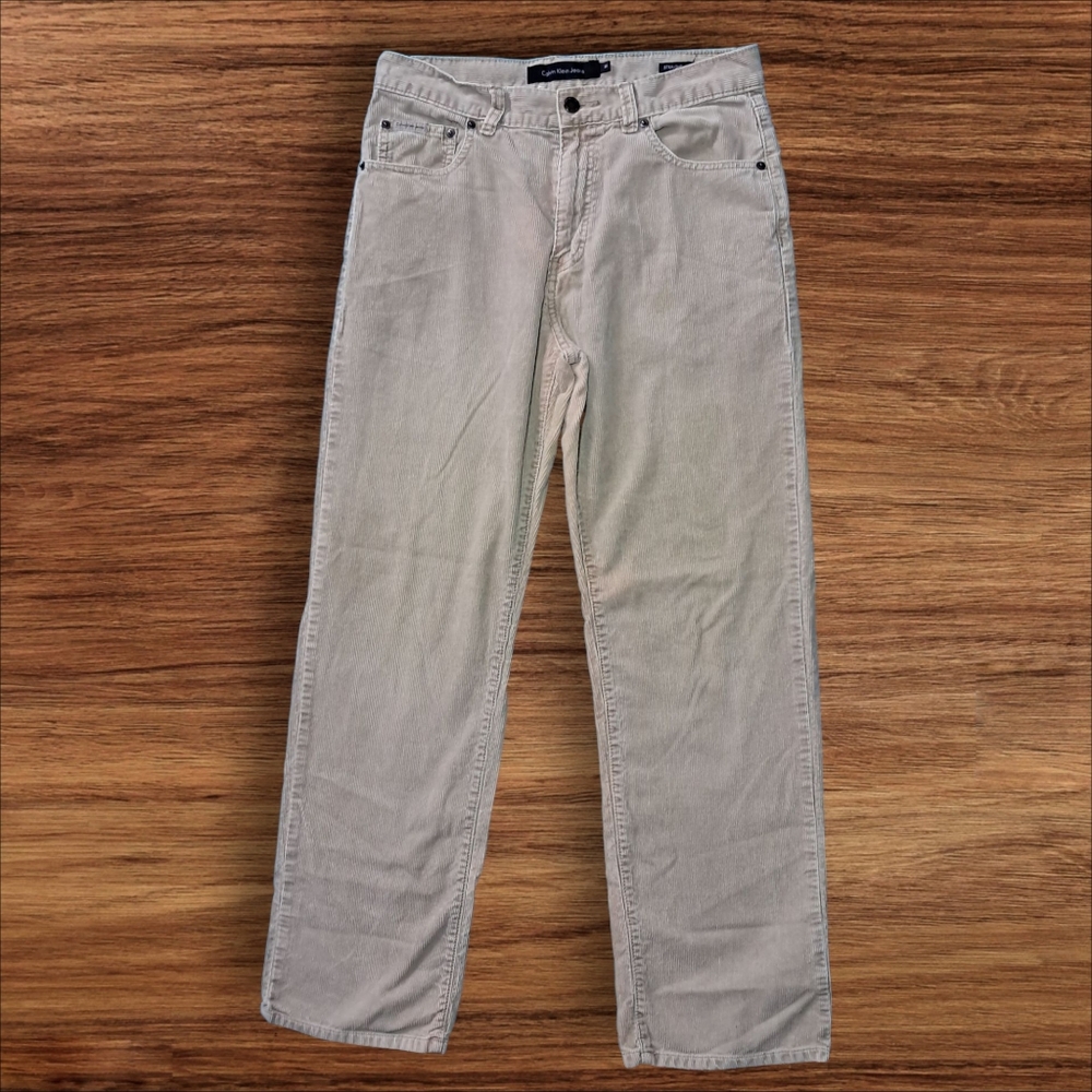 Calvin Klein Y2K Jeans Tan Corduroy Trousers